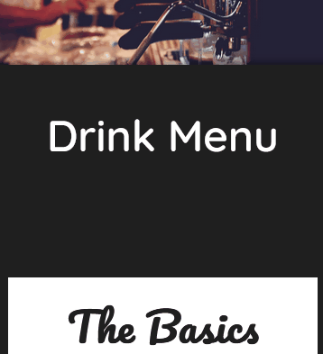 The mobile menu
