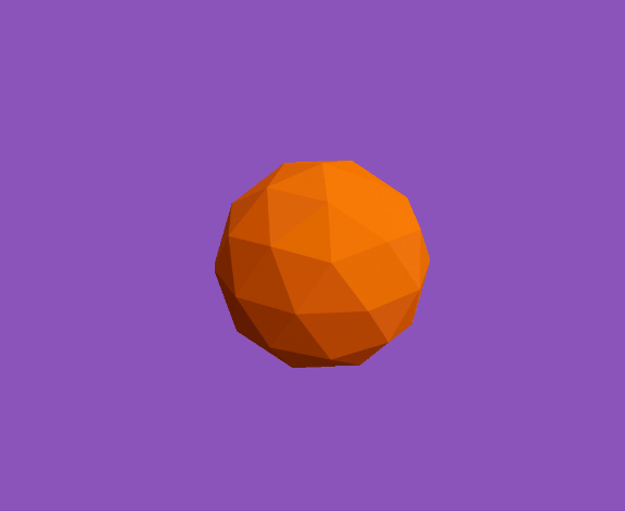 A rotating 3D sphere